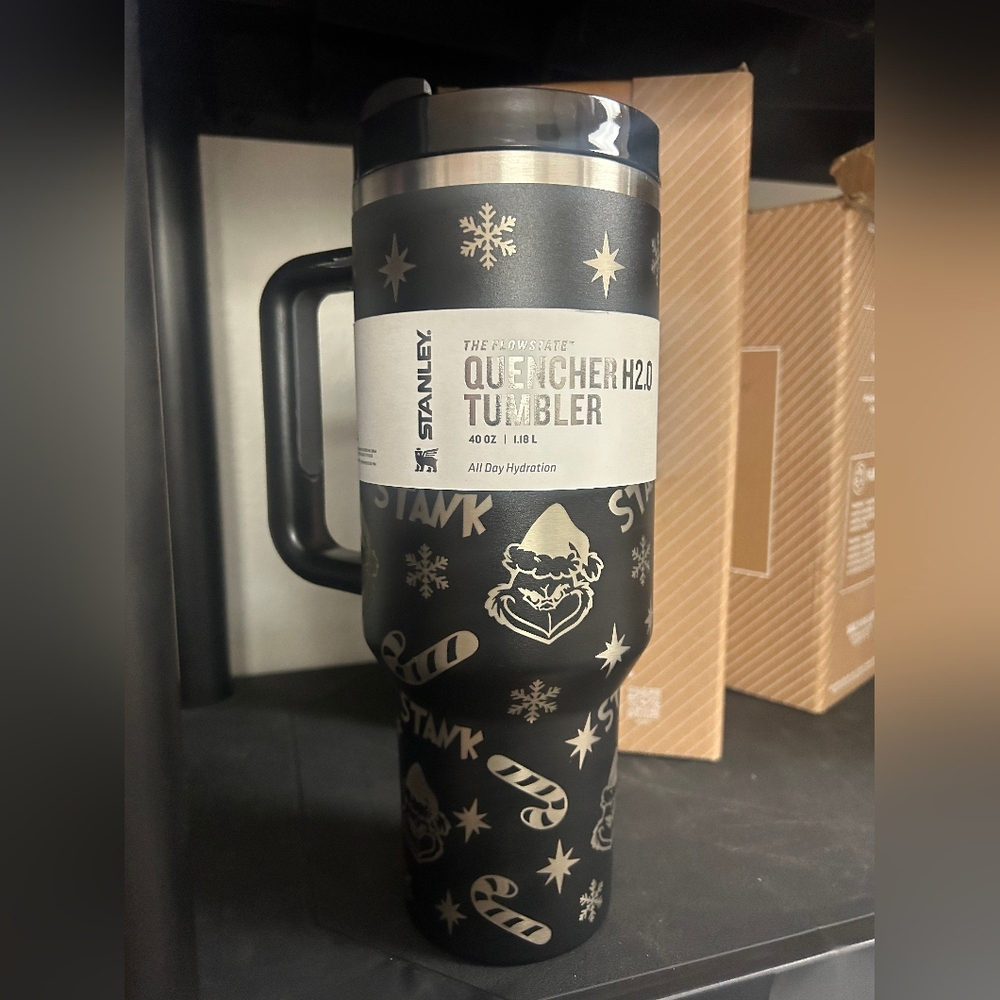 Stanley Grinch Black Quencher H2.0 Tumbler